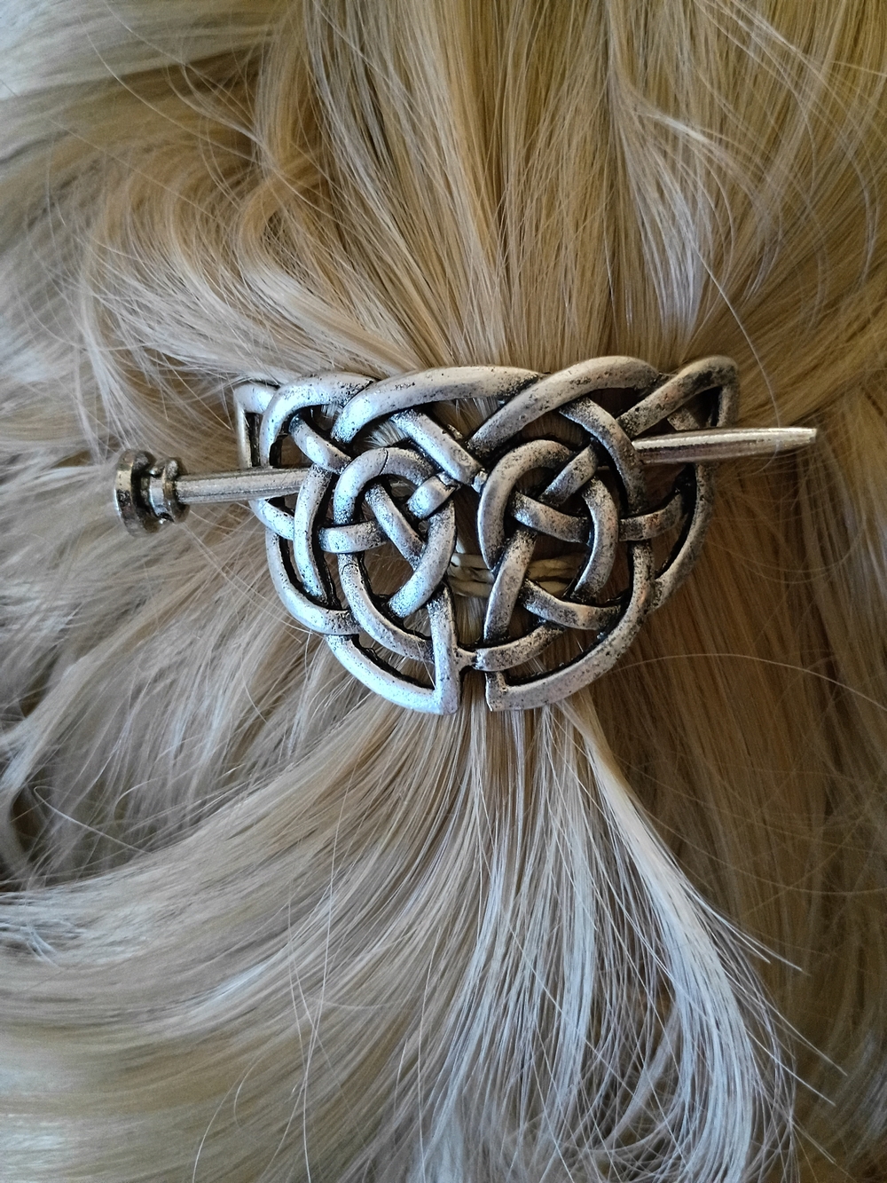 *NWOT* Celtic Knot Silver Hair Pin - Women's Hair Accessory